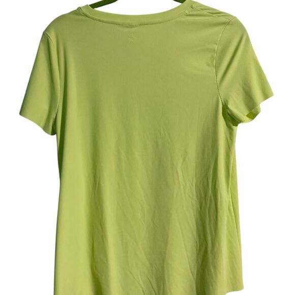 Aerie OFFLINE Ribbed Performance Tee Lime Green Size Small - Picture 3 of 3